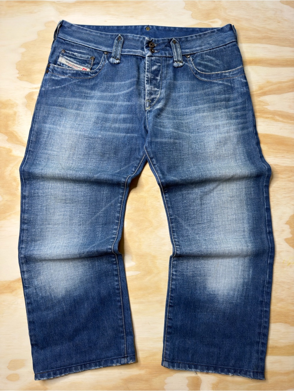 Y2K Diesel Womens Cropped Ankle Denim Pants Medium Wash Size 34